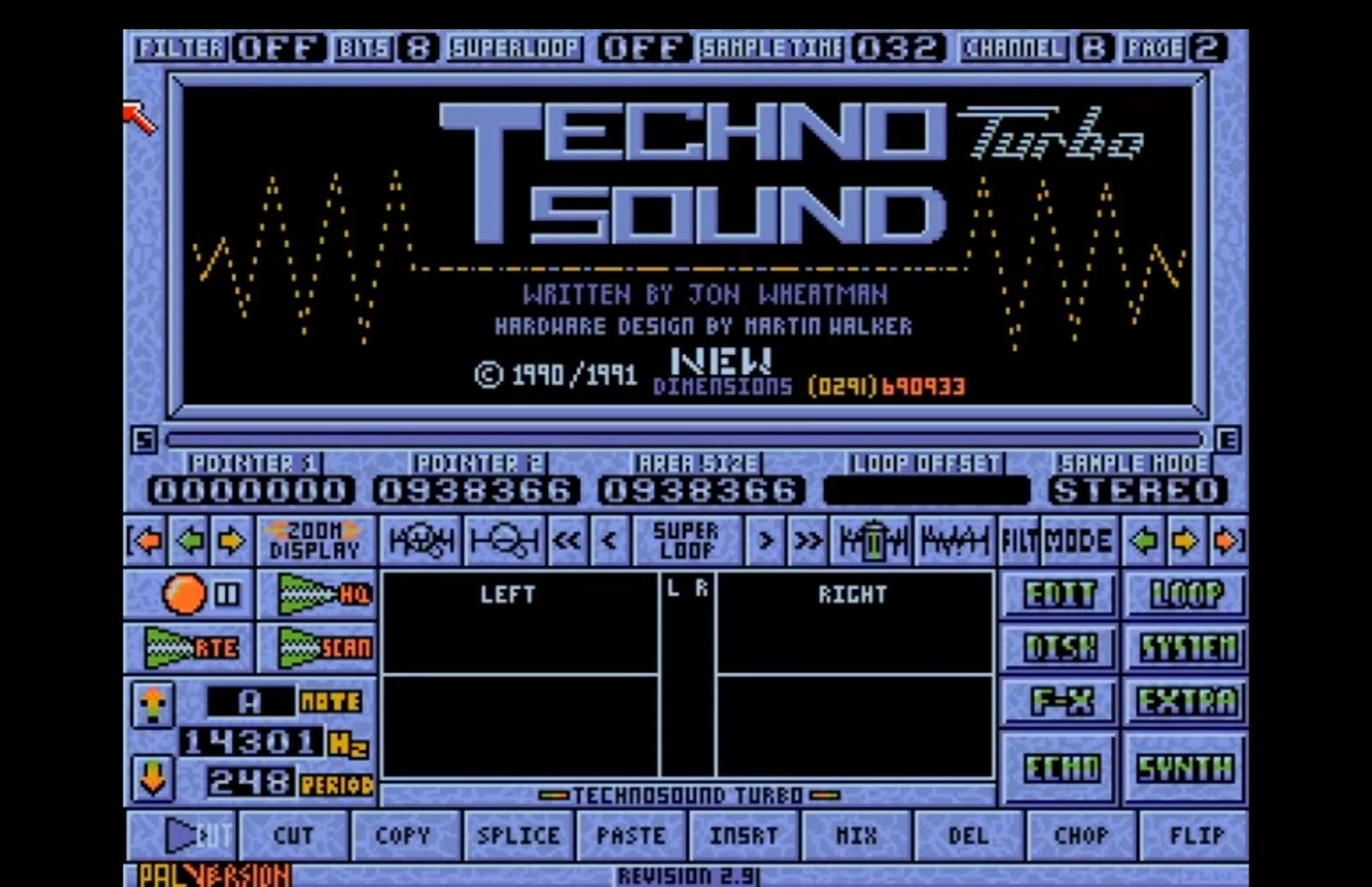 Technosound Turbo Sound Sampler for Commodore Amiga - Black Case thumbnail 6